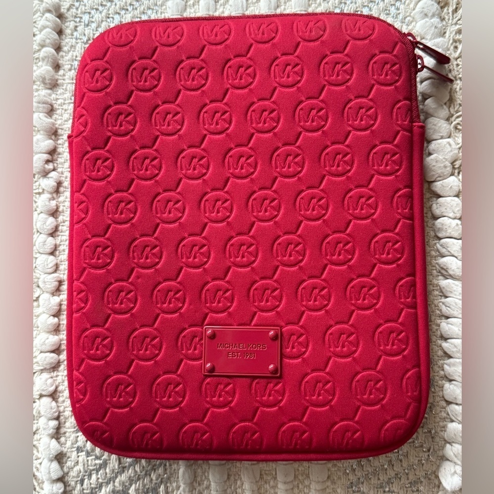 Michael Kors Red Tablet Sleeve